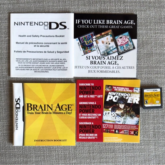 Brain Age: Train Your Brain in Minutes a Day! Nintendo DS Lite 3DS CIB Complete - Picture 1 of 6